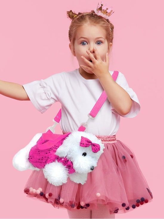 Other - Plush Puppy Crossbody Bag for Kids - Stylish Carrying Toy